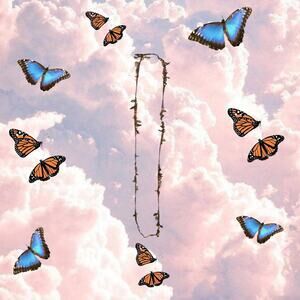 American Eagle Long Bronze Leaf Necklace